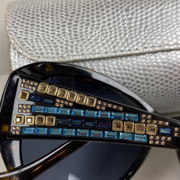 Judith Lieber Stunning Multi Color Crystal Encrusted Tortoise Frames NeverUsed - Picture 11 of 15